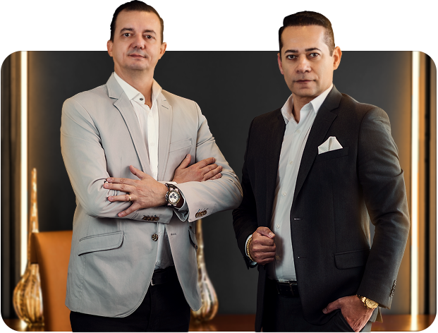Francisco Bortoluzzi e Fábio Proença, sócios contadores da Lote Contábil